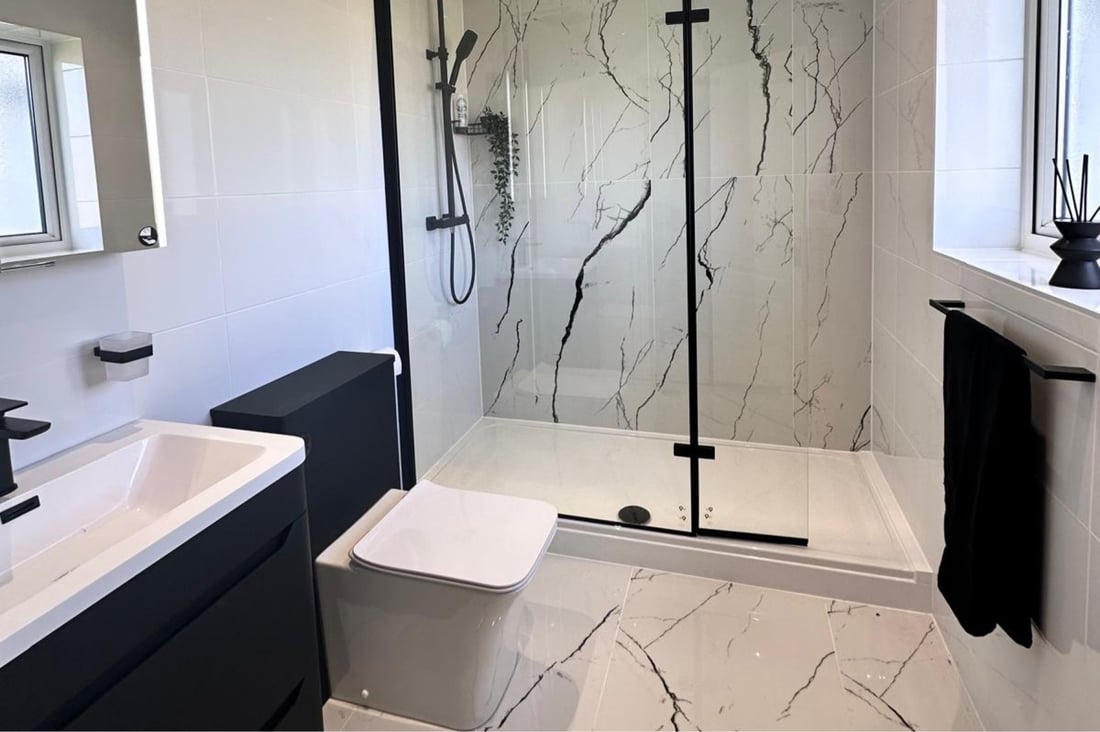 Main header - "PERLA ROSA KITCHEN & BATHROOMS LTD"