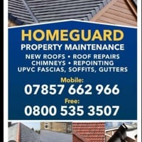 Main header - "Home gard roofing"