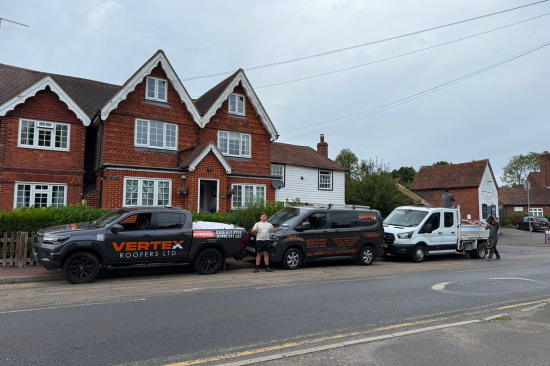 Main header - "Vertex Roofers LTD"
