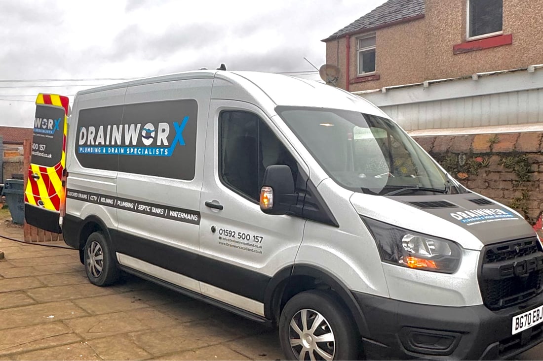 Main header - "Drainworx Scotland"