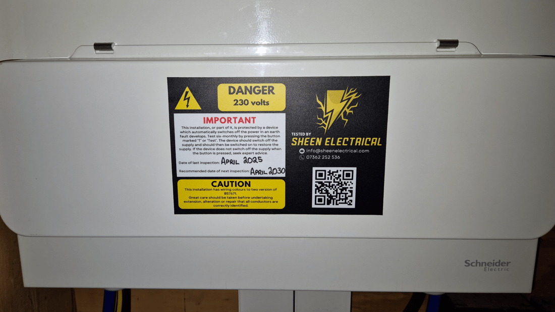 Main header - "Sheen Electrical Ltd"