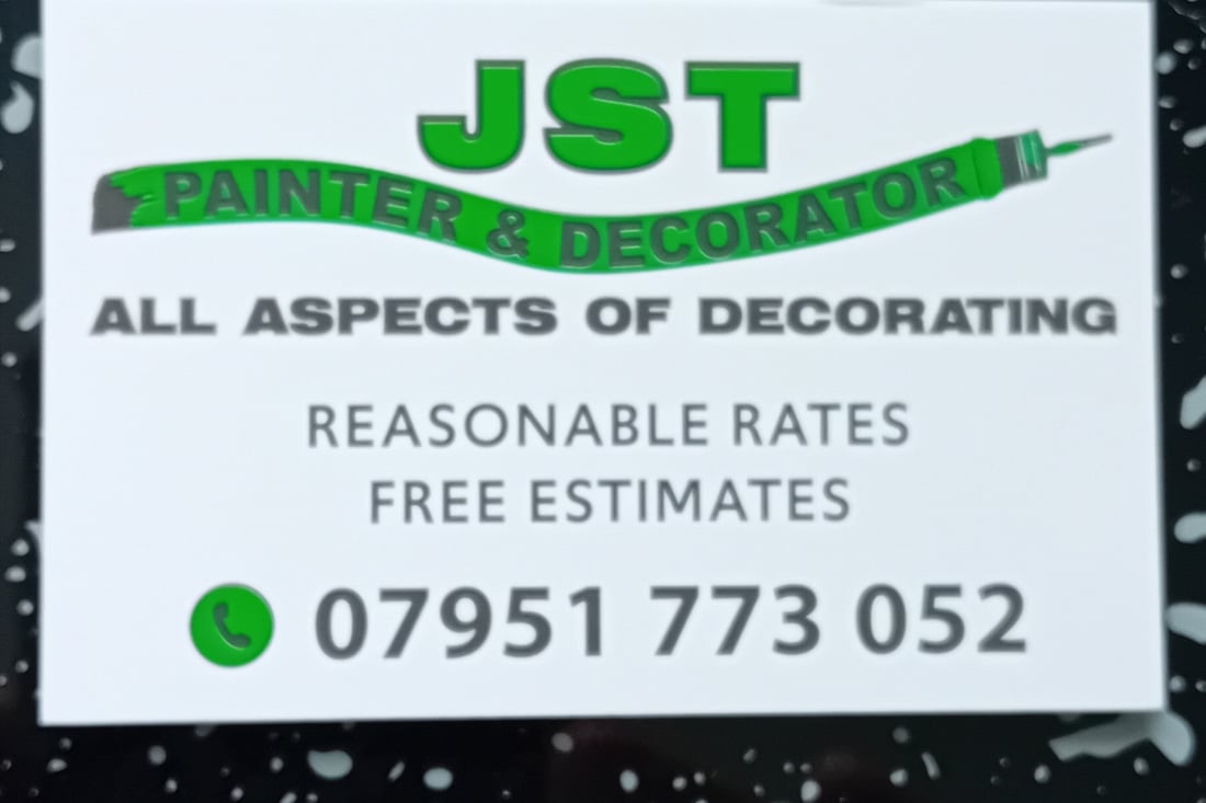 Main header - "JST Painter and Decorator"