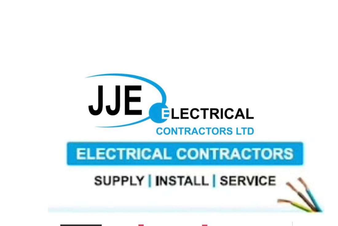 Main header - "JJE ELECTRICAL CONTRACTORS LTD"
