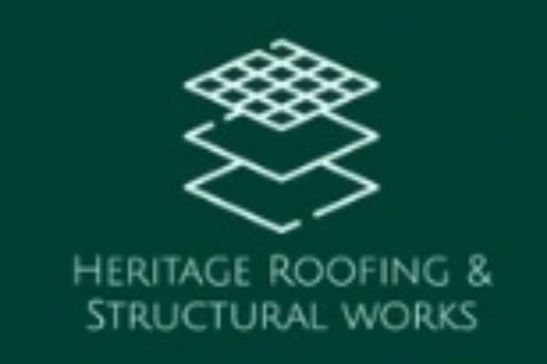 Main header - "Hertige Roofing & Stonemasonry"
