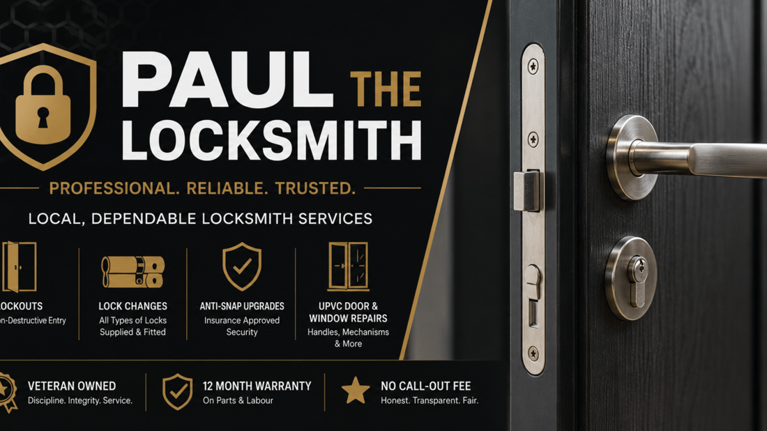 Main header - "Paul The Locksmith"