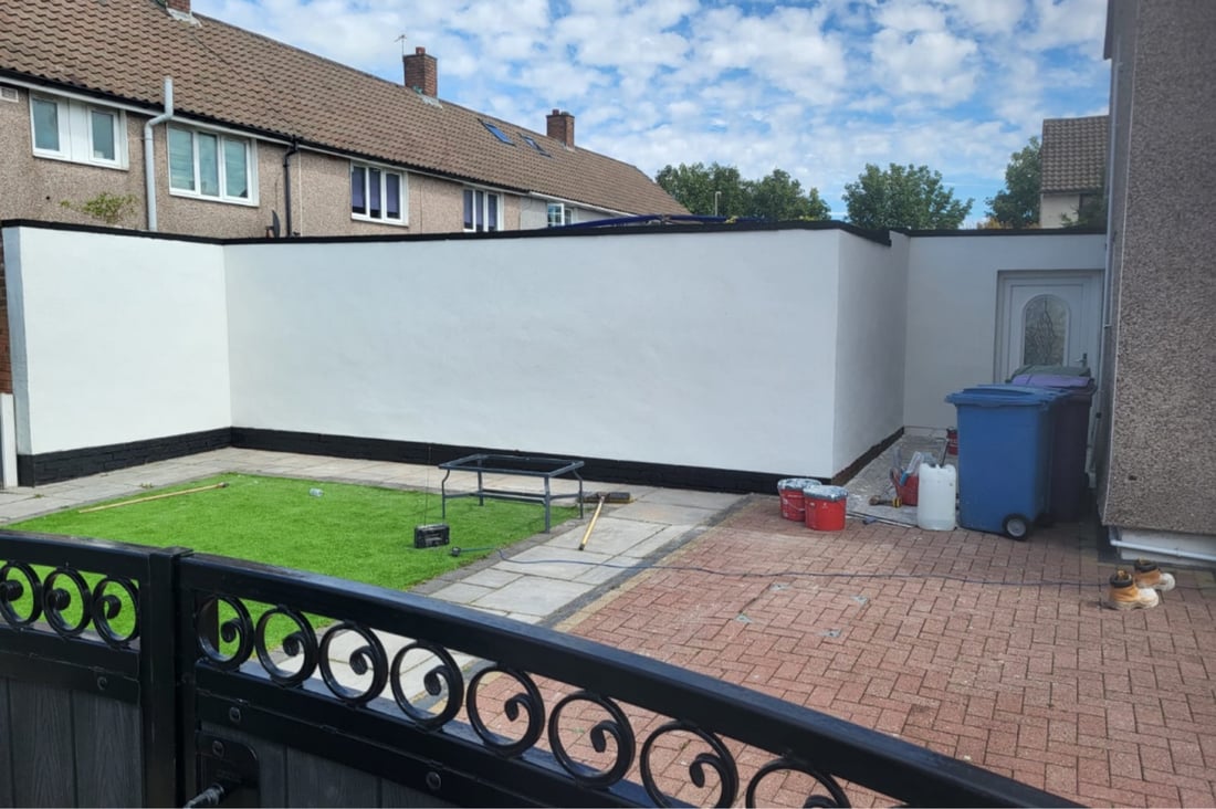 Main header - "AAR Plastering & Building Services"