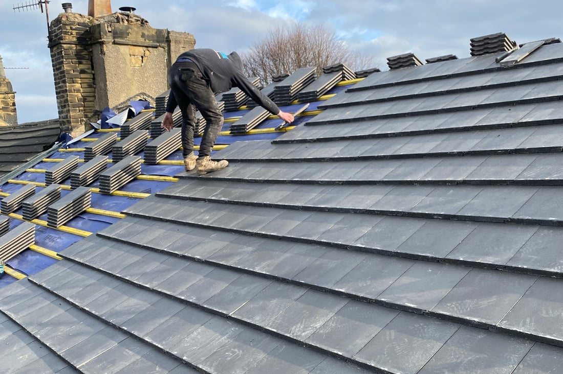 Main header - "RK Roofing & Home Improvements"