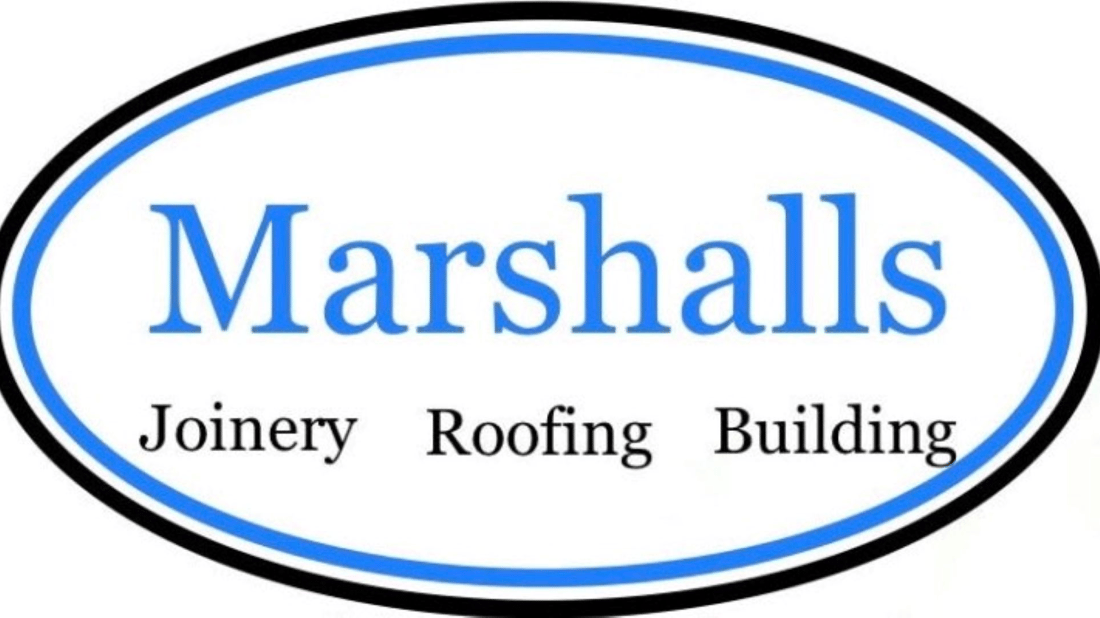 Main header - "Marshalls joinery roofing and building"