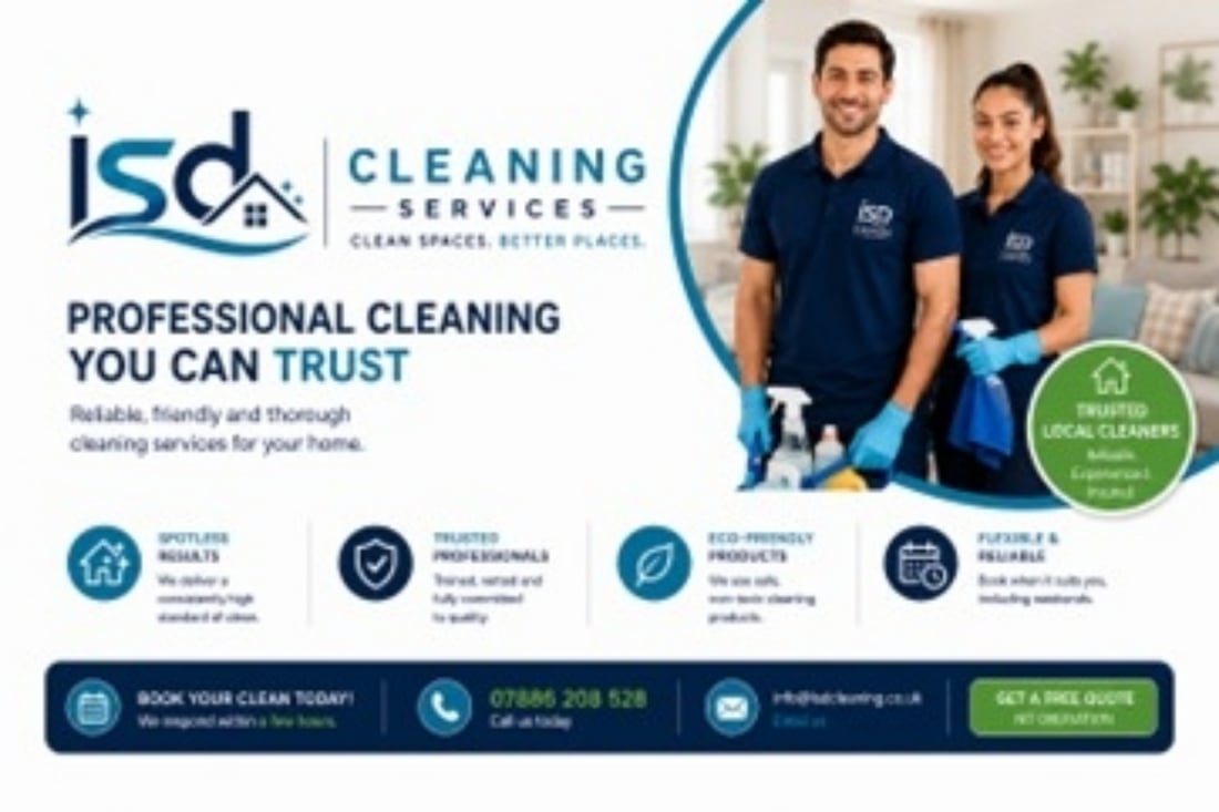 Main header - "ISD Cleaning Services "