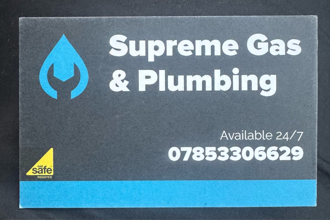 Main header - "Supreme Heating & Plumbing"