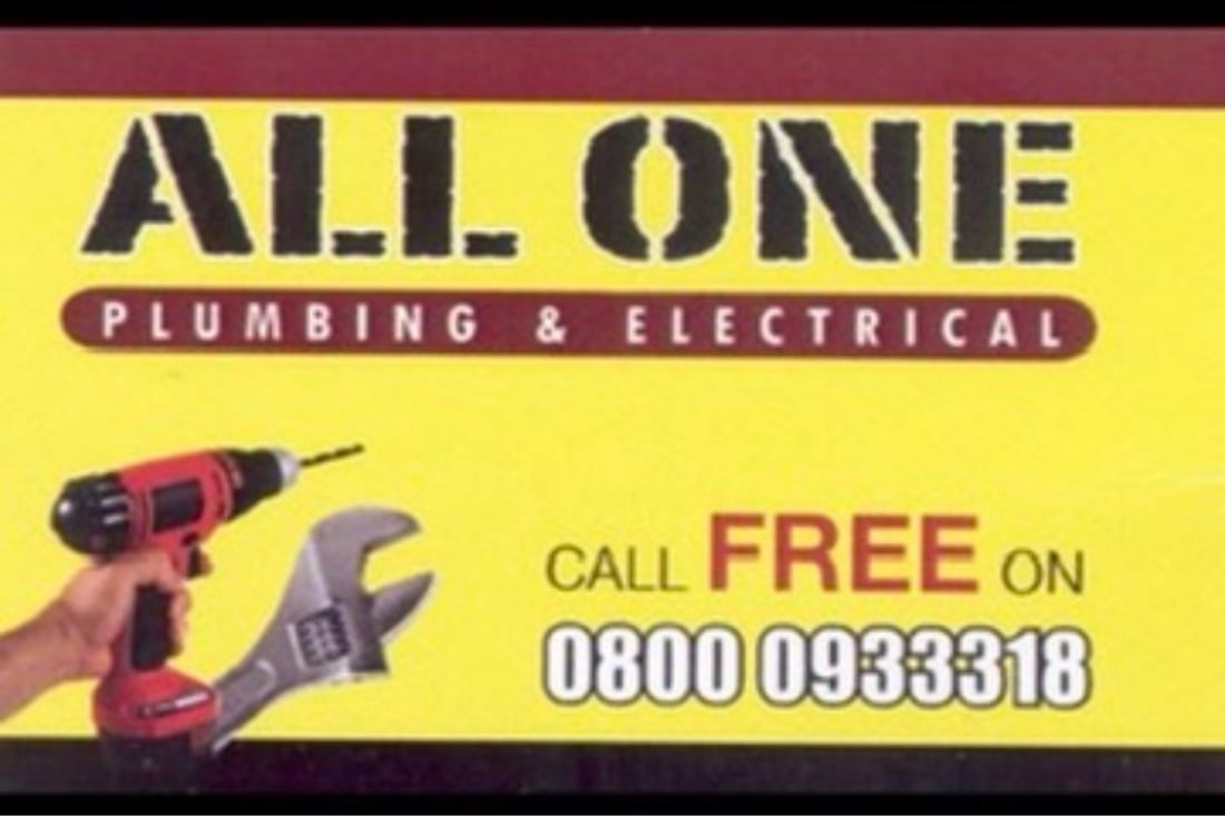 Main header - "Allone Plumbing And Electrical"