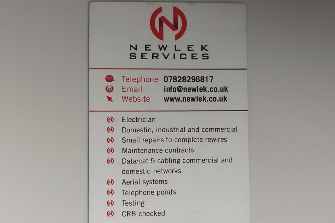 Main header - "Newlek services"