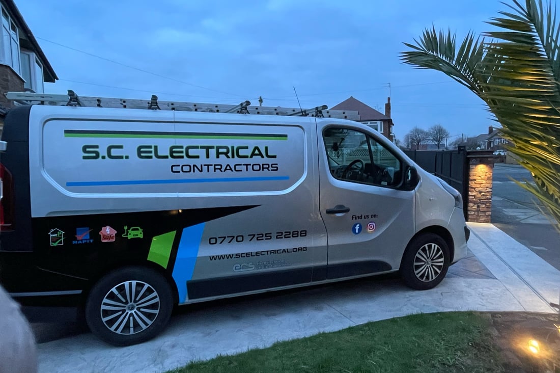 Main header - "S C Electrical Contractors"