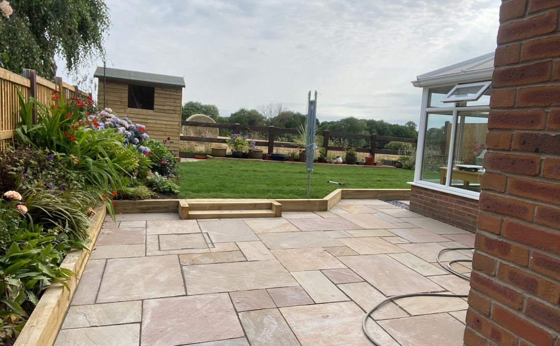 Main header - "STANLEY LANDSCAPING & DRIVEWAYS"