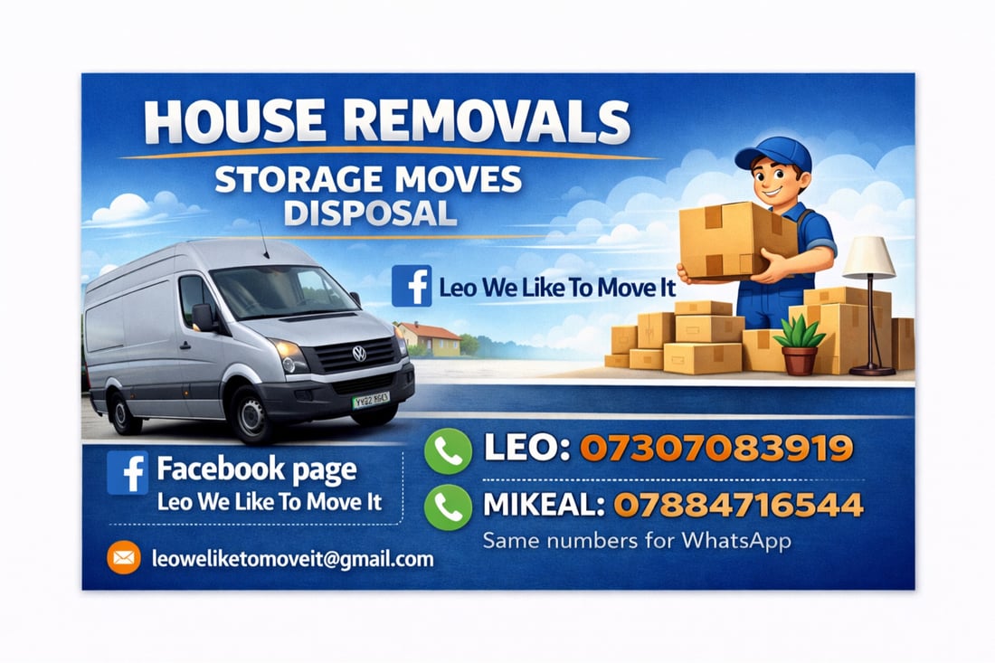 Main header - "Leo Removals"