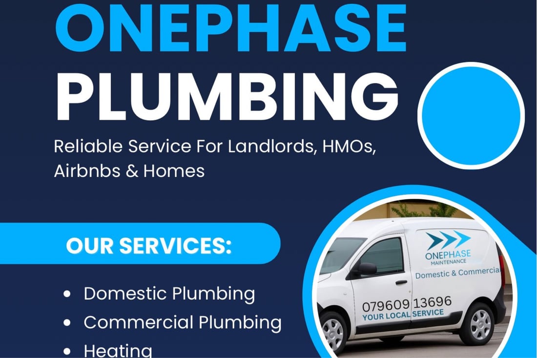 Main header - "One Phase Plumbing "