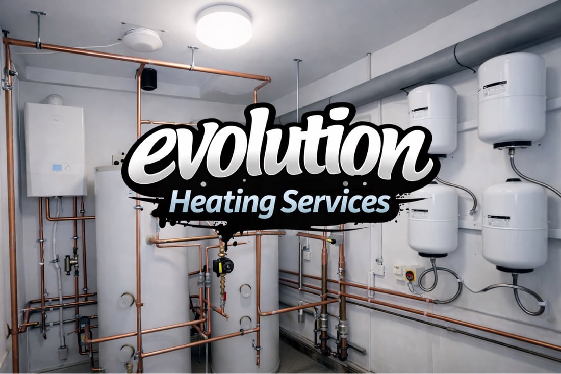 Main header - "Evolution Heating Services"