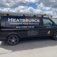 Main header - "heatsource domestic gas services"