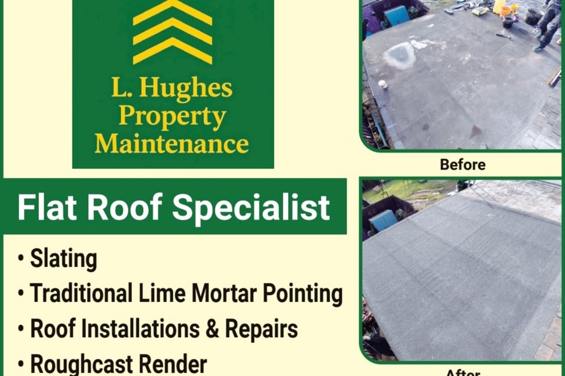 Main header - "L Hughes Property Maintenance"