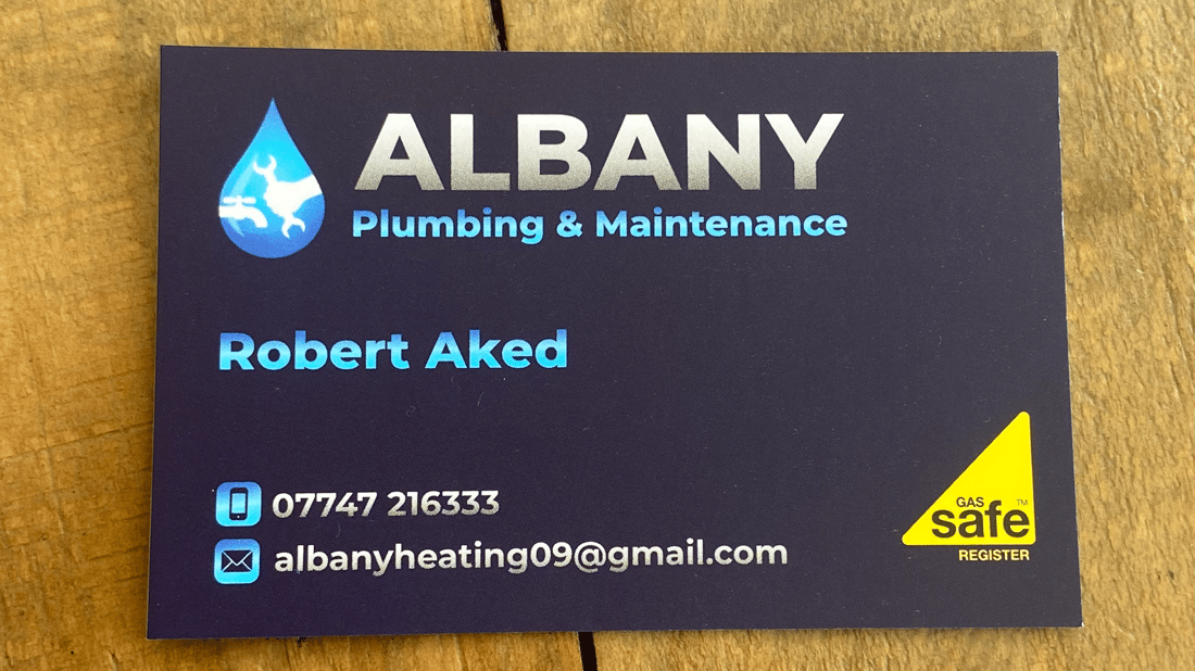 Main header - "Albany Heating"