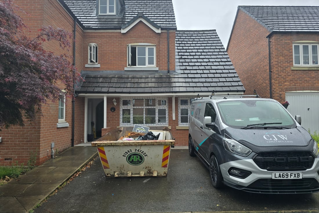 Main header - "CJW Construction"