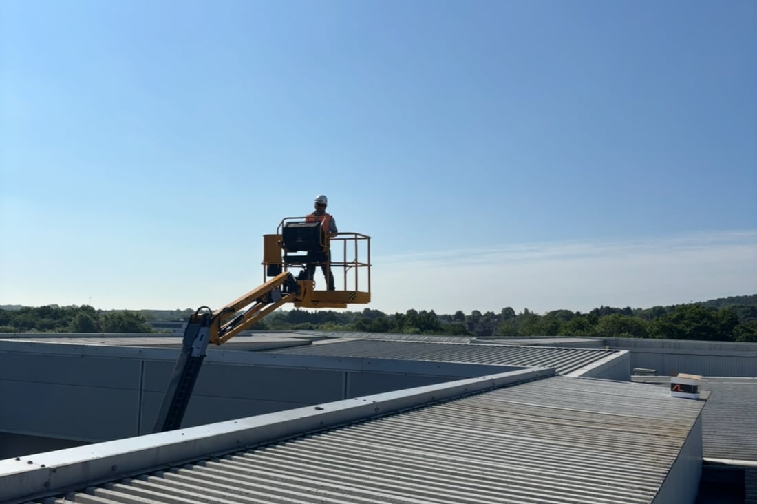 Main header - "Adams Roofing Services"