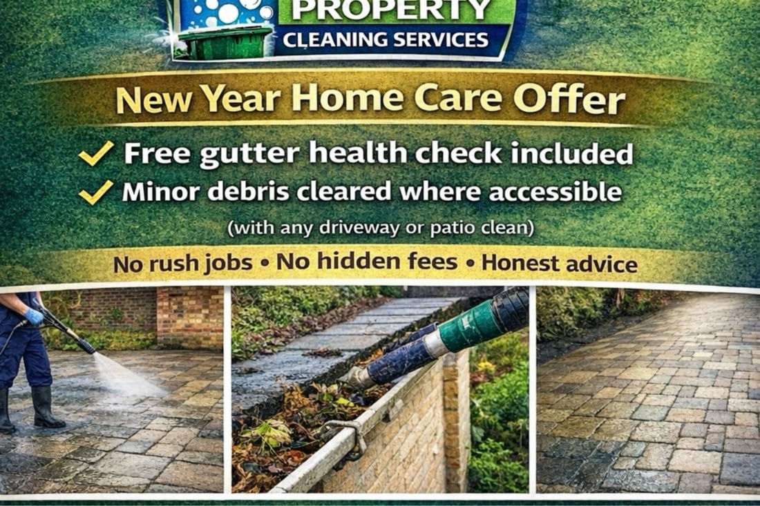 Main header - "Mahon Property Cleaning Services"