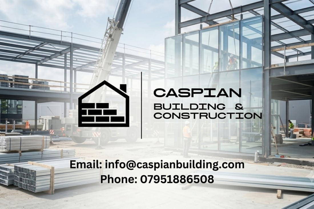 Main header - "Caspian Building & Construction "