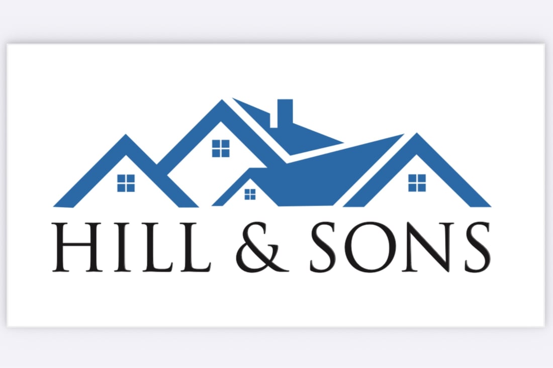 Main header - "Hill & Sons Roofing"