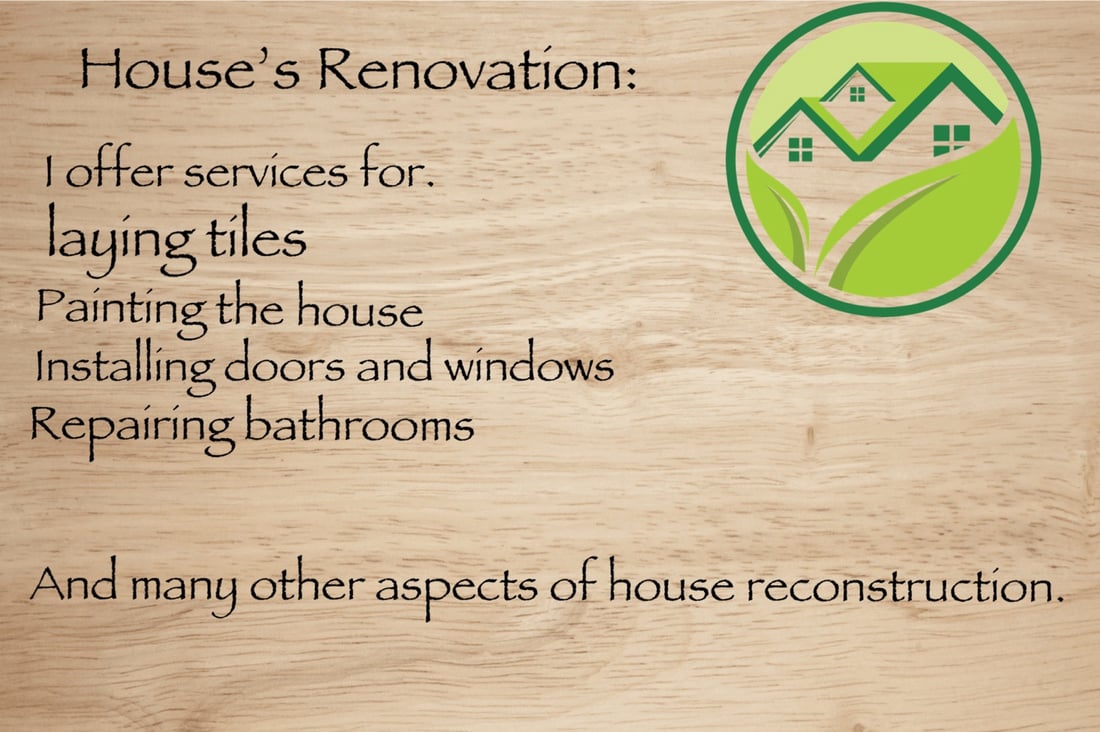 Main header - "Viktors Renovations"