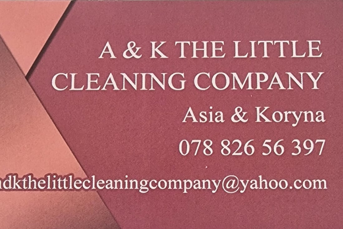 Main header - "A&K THE LITTLE CLEANING COMPANY"