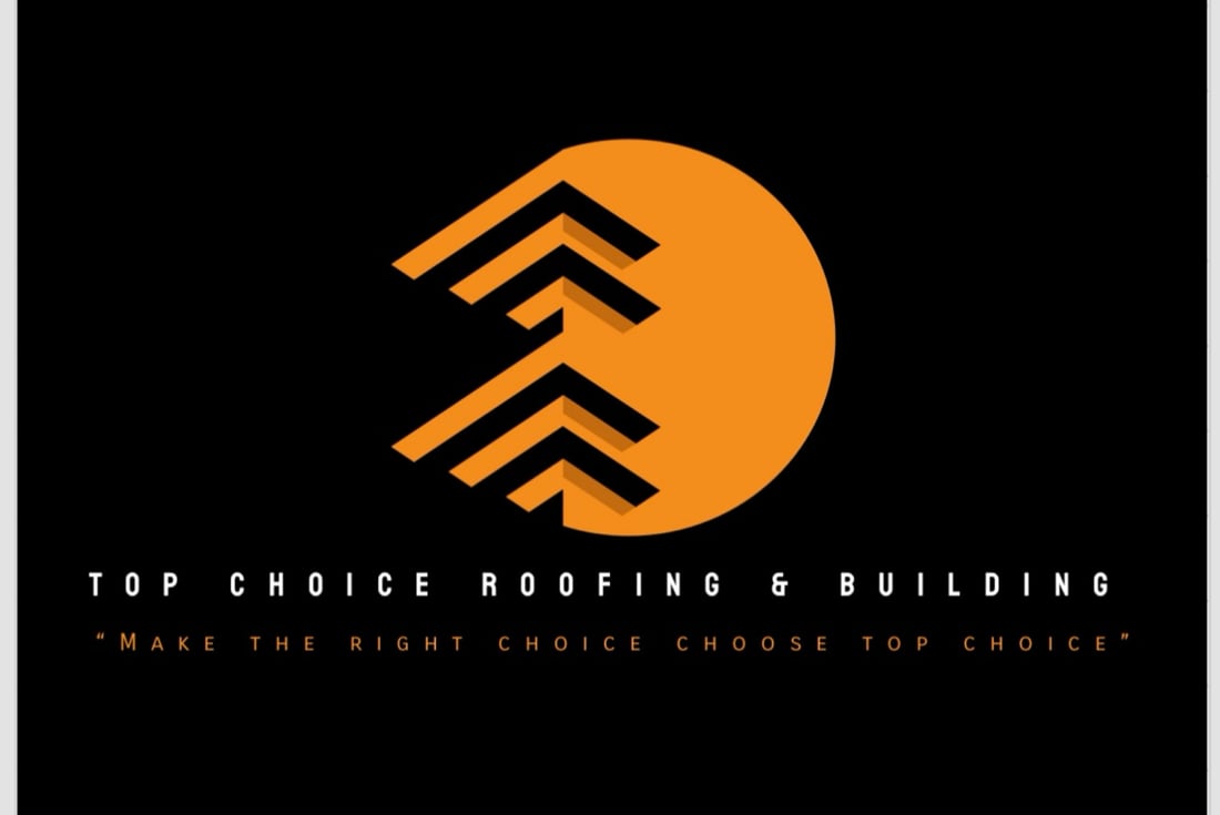 Main header - "Top Choice Roofing & Building LTD"