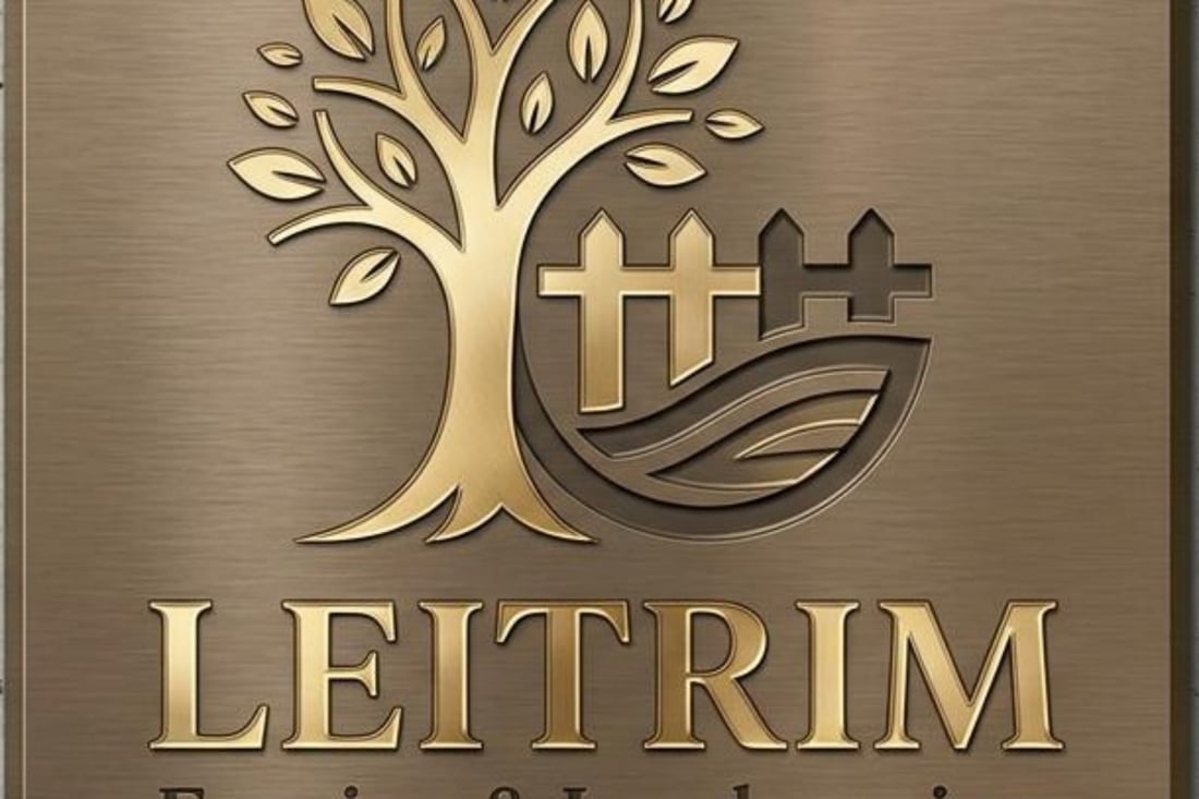Main header - "Leitrim Fencing & Landscaping"