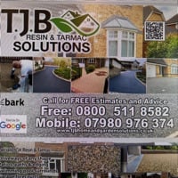 Main header - "TJB Home & Garden Solutions"