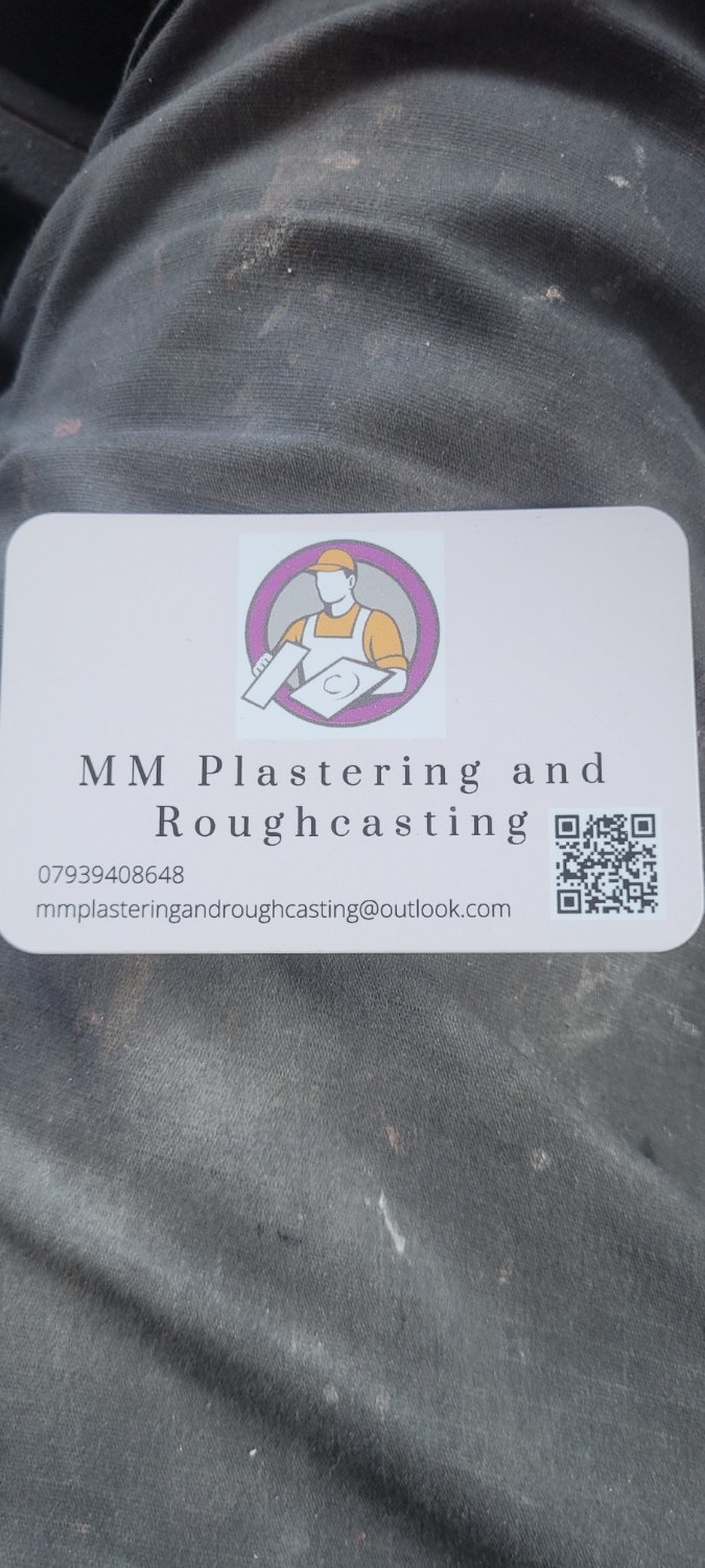 Main header - "MM Plastering & Roughcasting"