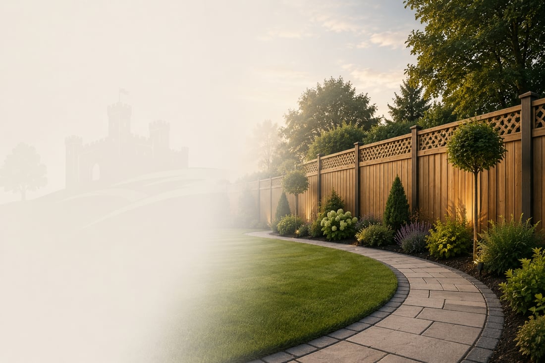 Main header - "Castle Fields Landscaping & Fencing"