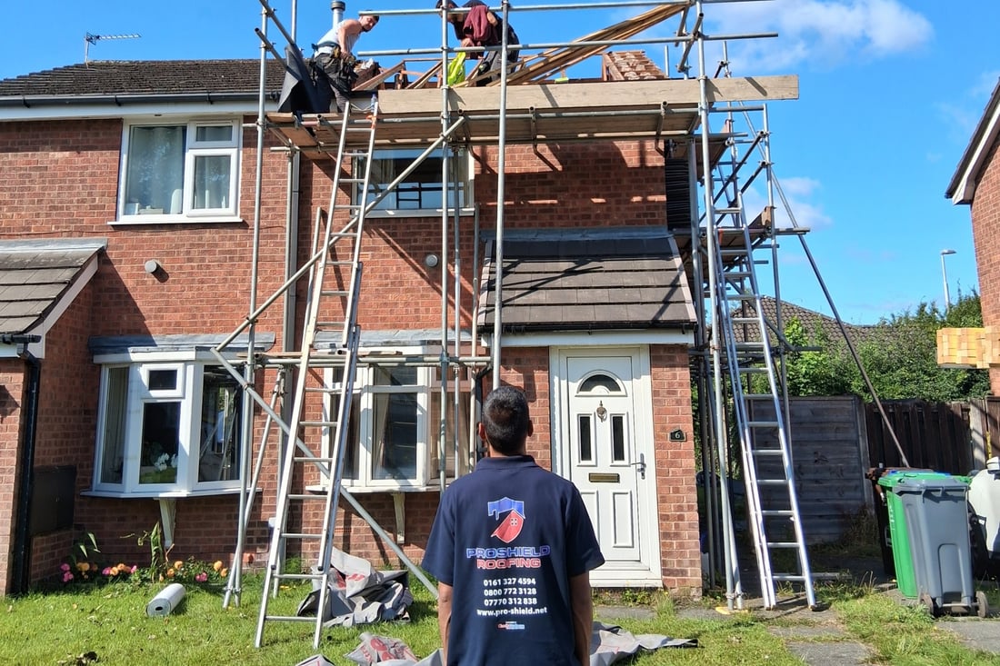Main header - "Pro Shield Roofing"