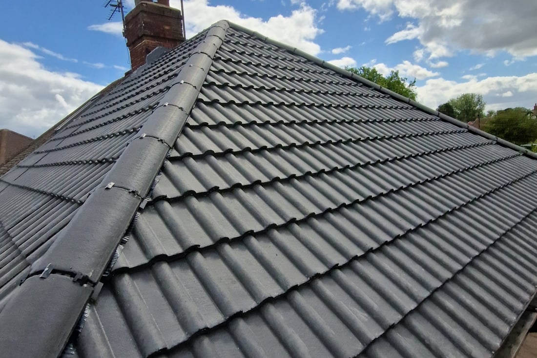 Main header - "RCB Roofing & Building Services"