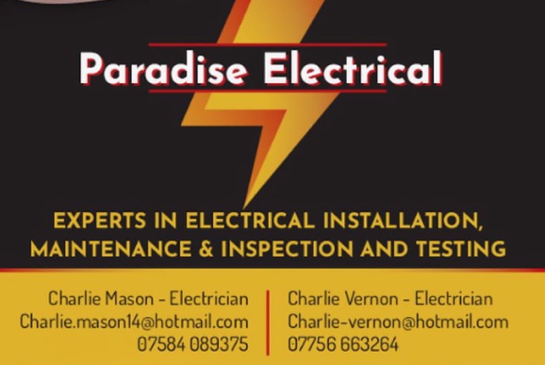 Main header - "PARADISE ELECTRICAL INSTALLATION LTD"