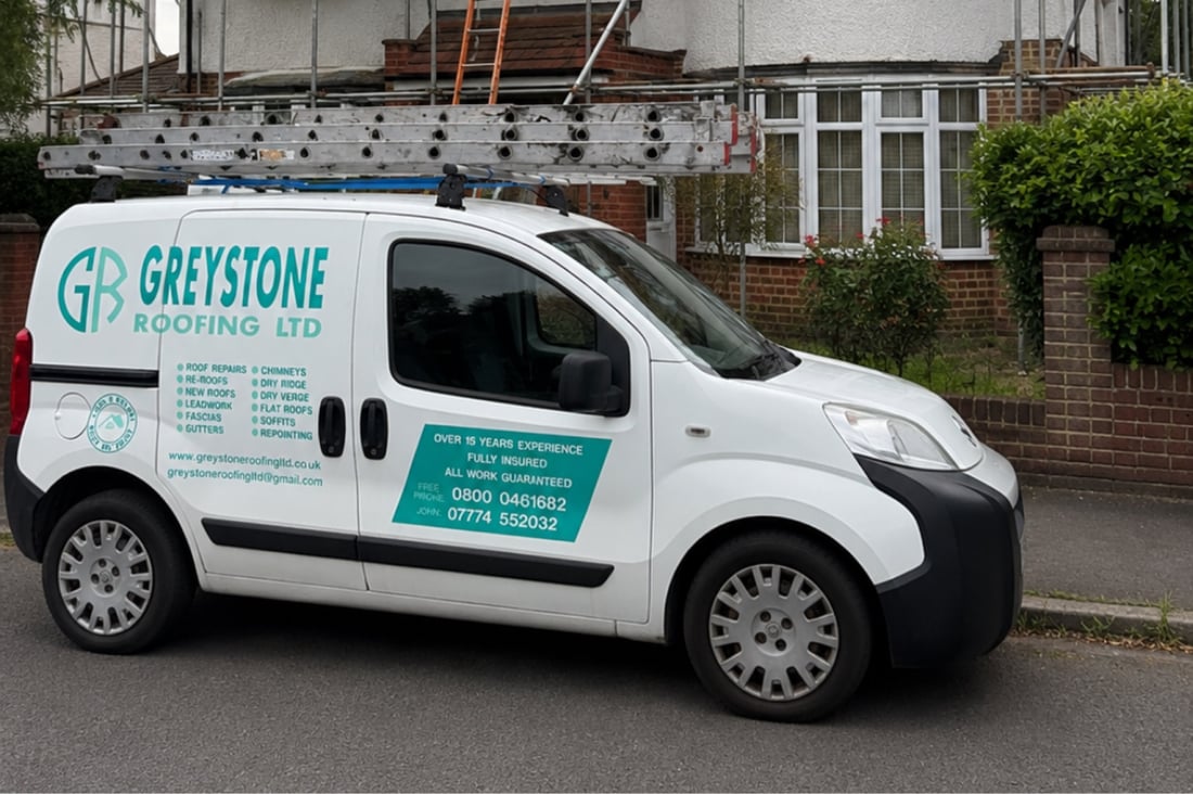 Main header - "GREYSTONE ROOFING LTD"