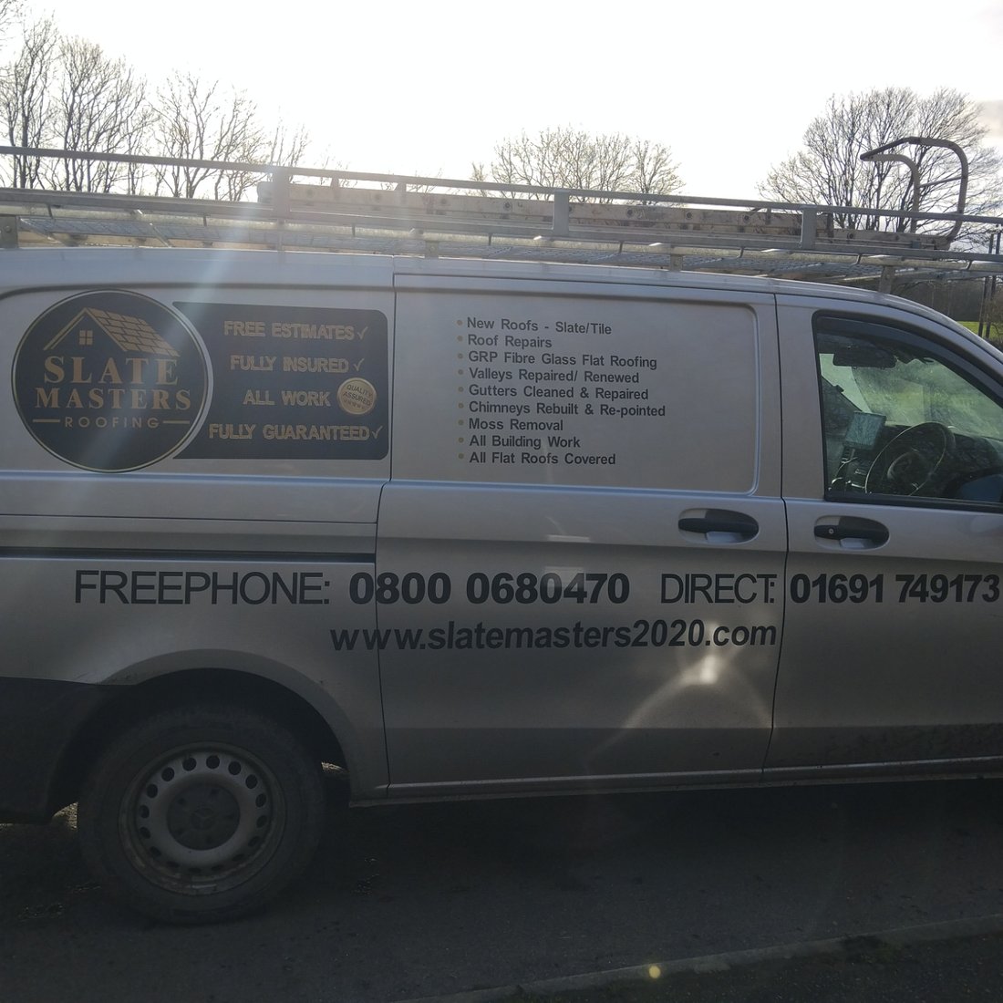 Main header - "Masters Roofing"