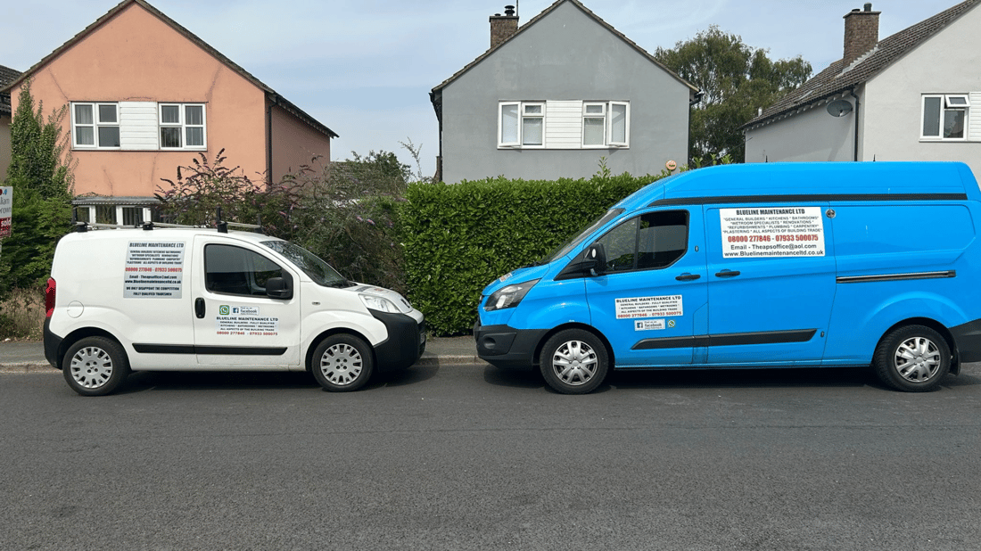 Main header - "Blueline Maintenance"