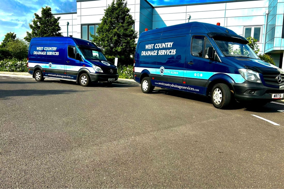 Main header - "West Country Drainage Services Limited"