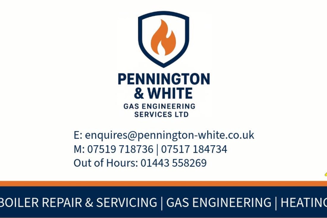 Main header - "Pennington & White Gas Engineering Services LTD"