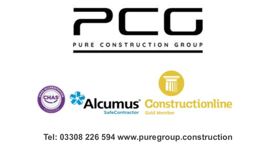 Main header - "Pure Construction Group LTD"