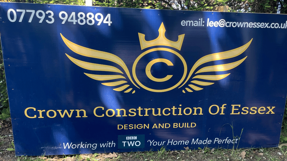 Main header - "Crown Construction of Essex Ltd"