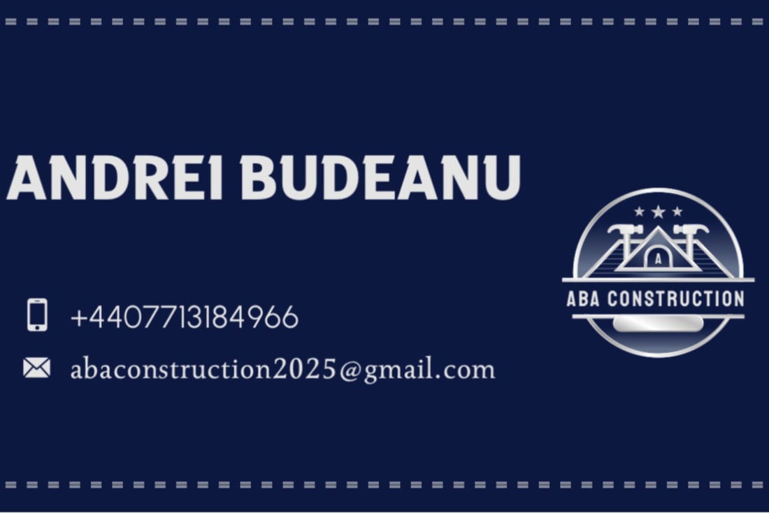 Main header - "ABA Construction"