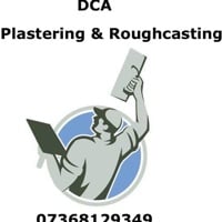 Main header - "DCA Plastering & Roughcasting"