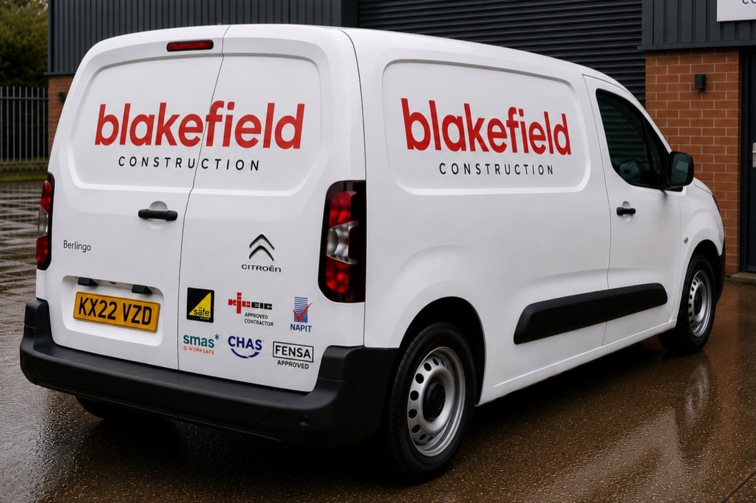 Main header - "Blakefield Construction"