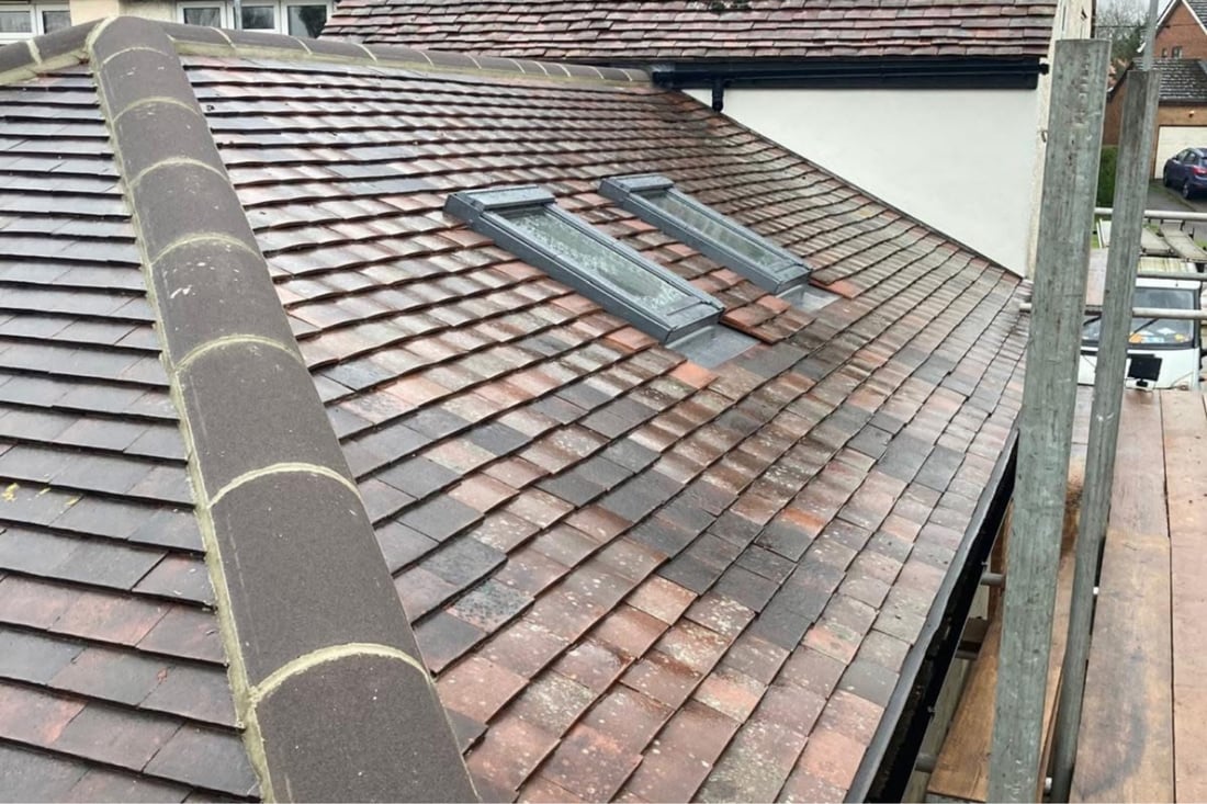 Main header - "J Cook Roofing"